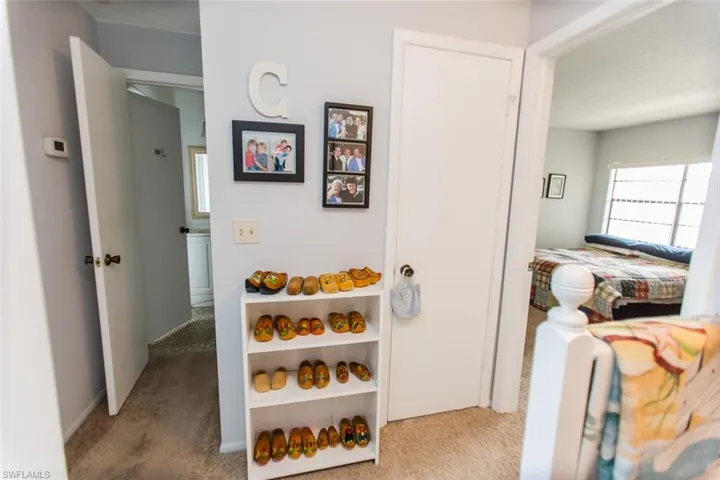 Hall with carpet floors
