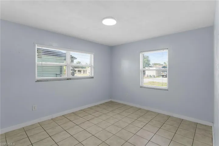 View of tiled empty room