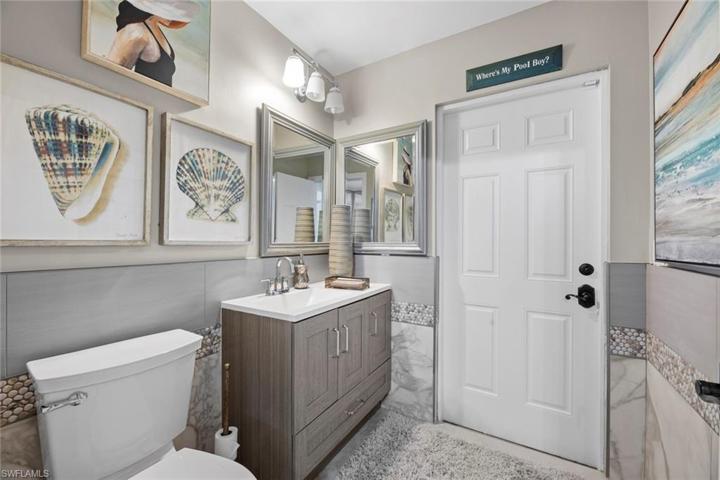 Lower level bath