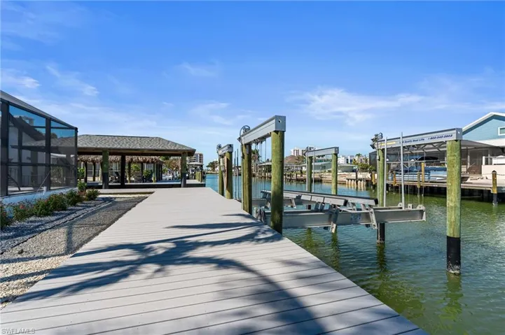 40,000# Boat Lift and new decking throughout. Photo digitally enhanced