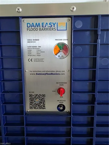 Dam Easy Pressurized Flood Barriers Are Stored In Garage If Needed