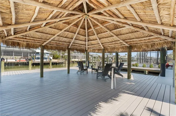 Tiki Hut Bar Area.  Bar coming soon! Photo digitally enhanced