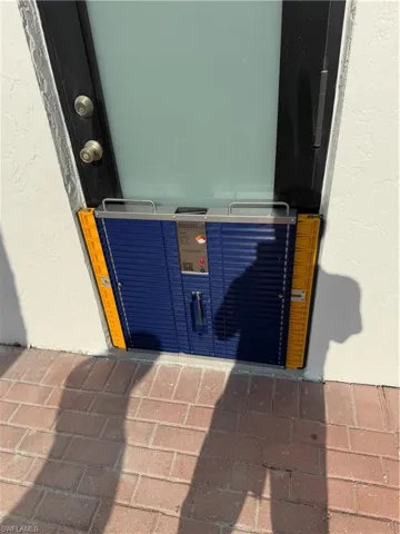 Dam Easy Flood Barrier installed, only one needed on this exterior door
