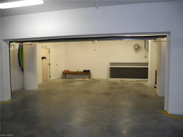 Private dehumidified garage and storage room inside