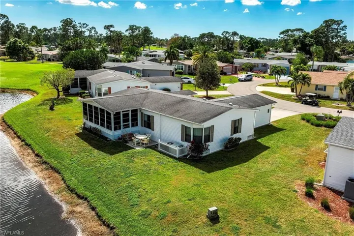 Birds eye view of property