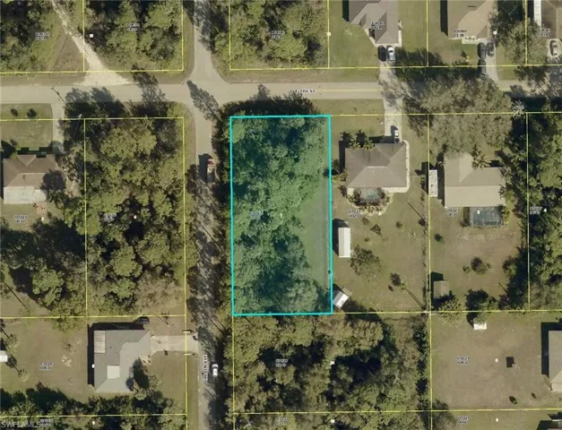 Map of property location with property boundaries highlighted