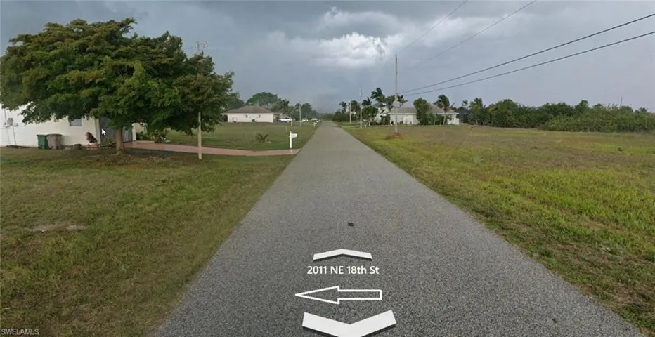 View down street