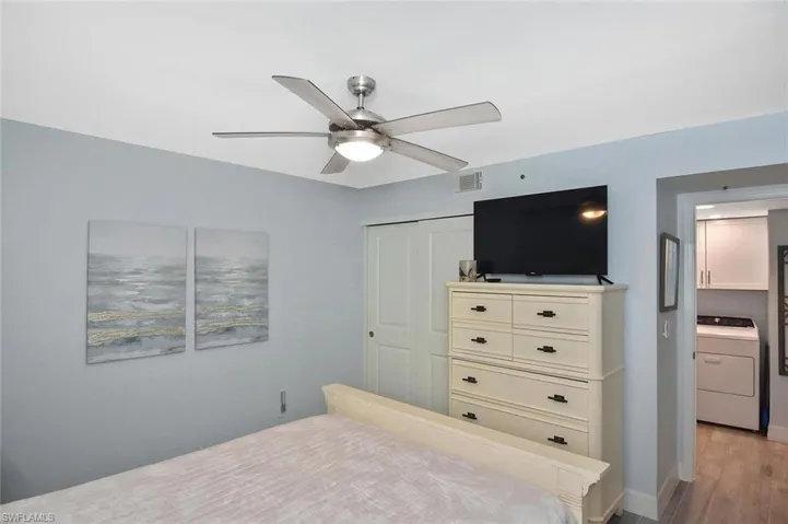 Guest bedroom (shown with queen bed).