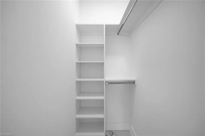View of spacious closet