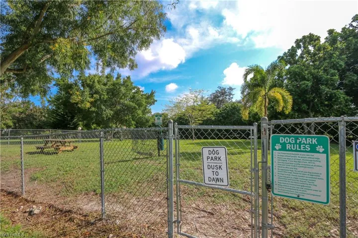 View of property's community dog park