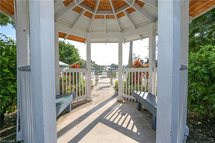 View of community gazebo