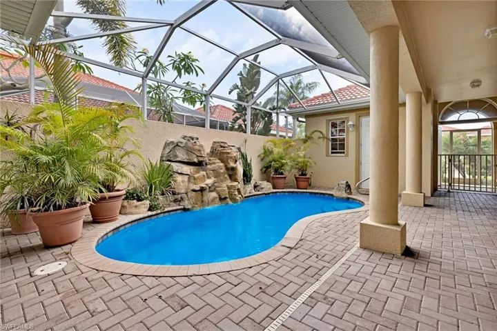 Main House looking towards Cabana and Street Entry Foyer