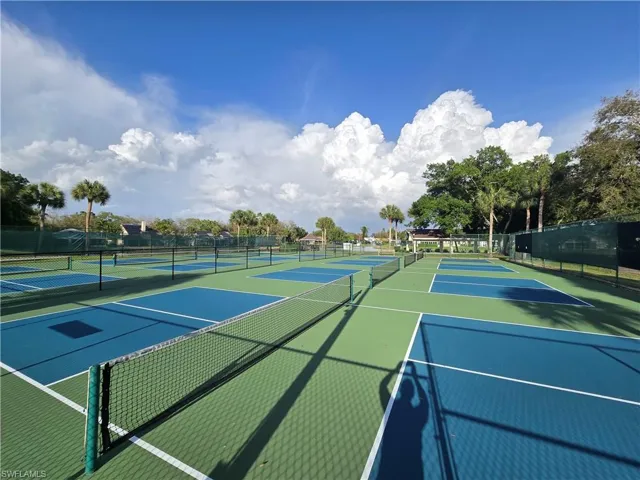 Eight pickleball courts!