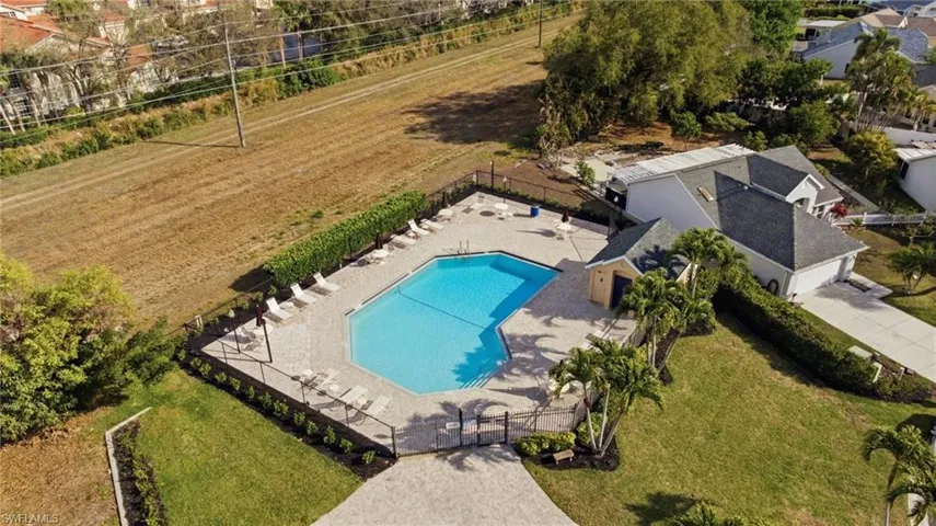 Community pool adjacent to the property