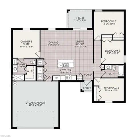 View of floor plan / room layout