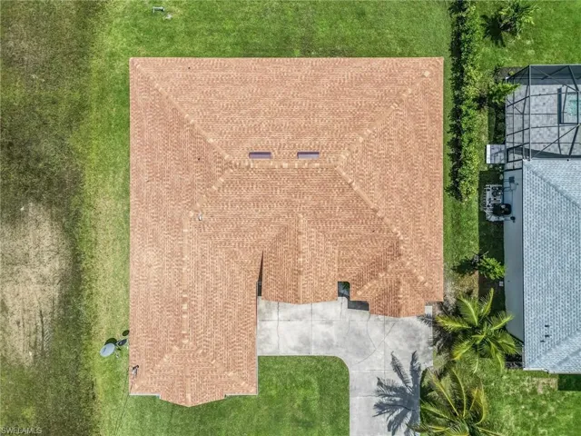 Bird's eye view. New roof!