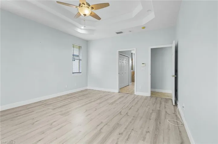 Master bedroom with HUGE walk-in closet.