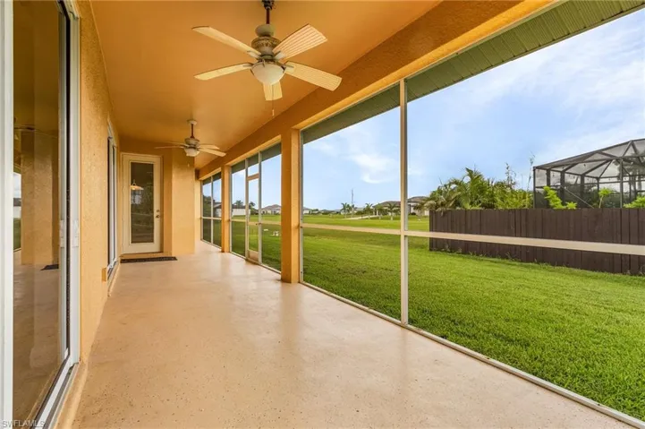 Large screened lanai, accessible from both masters and great room.