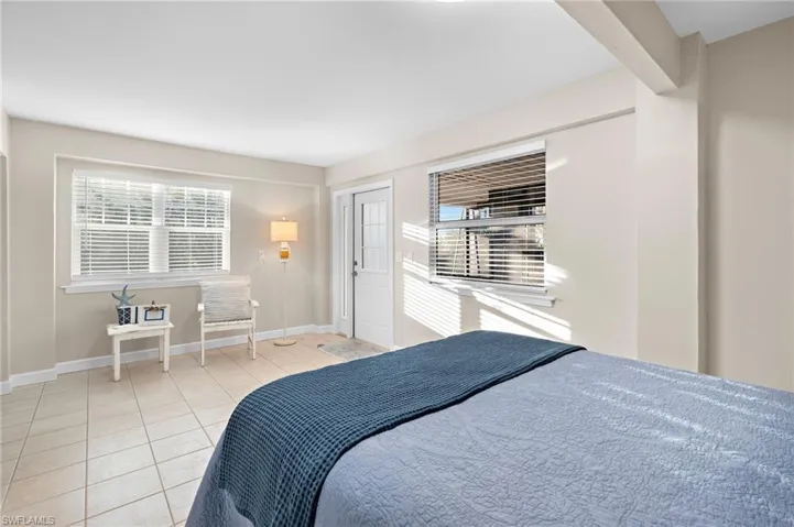 View of tiled bedroom