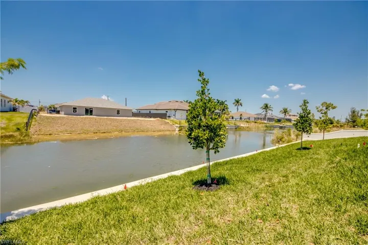 Water view with a residential view