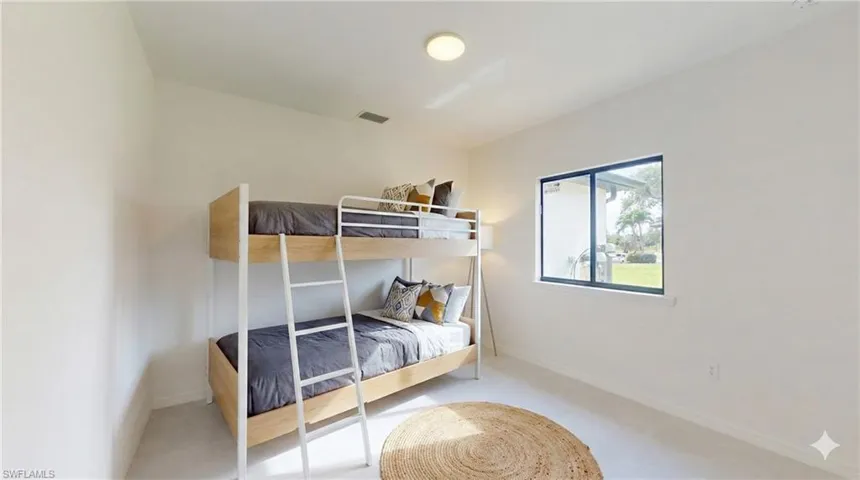 Bedroom with baseboards