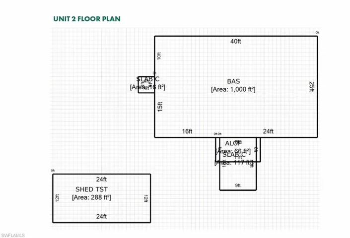 Floor Plan for Unit 2