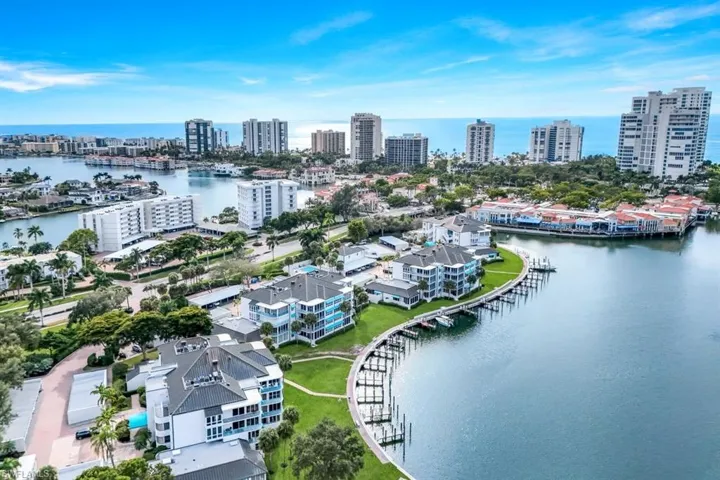Aerial View of Venetian Village and Gulf