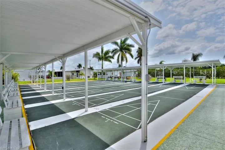 View of community with shuffleboard