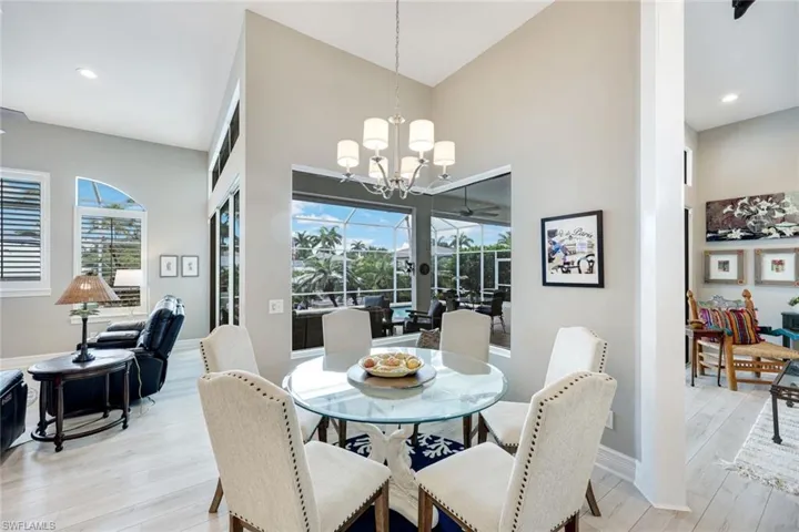 Many windows and doors allow for an abundance of natural light throughout the home.