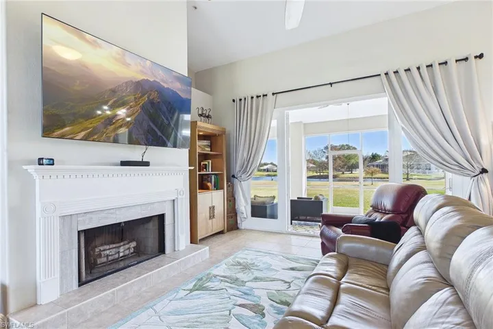 Living Room and fireplace.