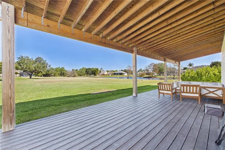 Deck attached to Pole/Barn - detached garage.