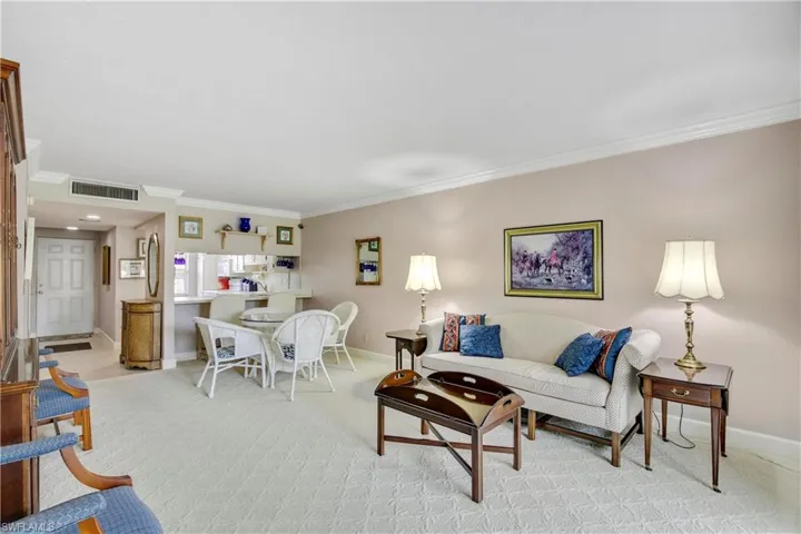 Carpet in all rooms minus the kitchen and bathrooms