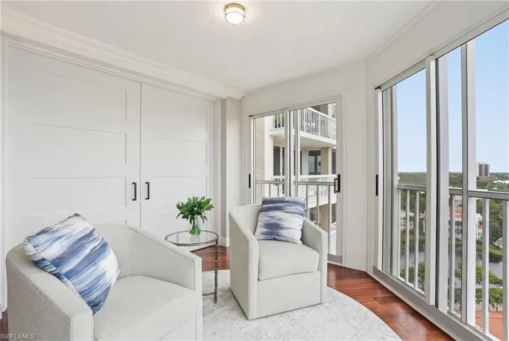 Den is located right off teh Master suite offering the ideal space to read or take a call