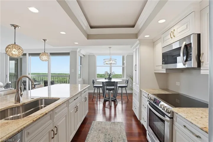 The eat in kitchen also includes exceptional views while being a part of everything