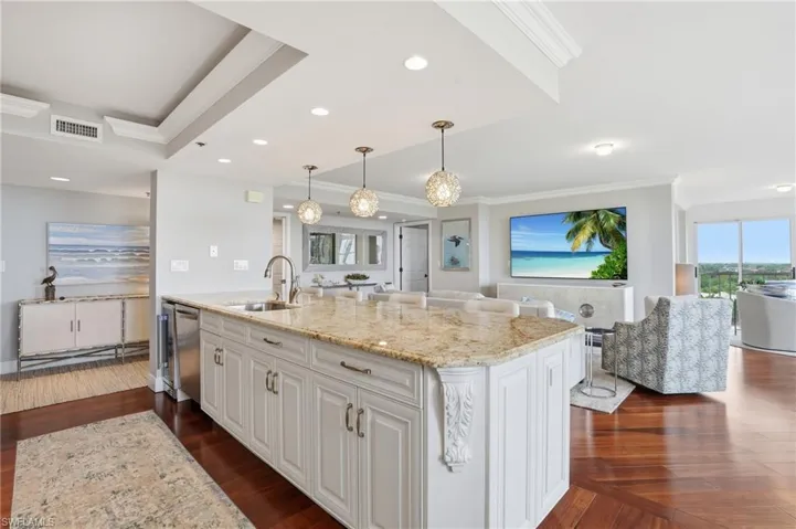 The open concept allows for seamless living