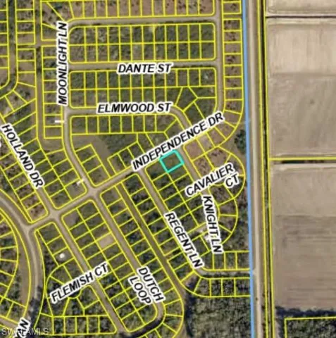 Aerial view of property's location