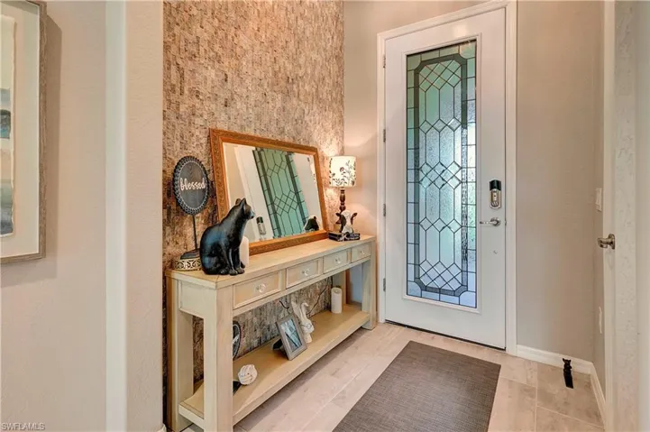 View of tiled entrance foyer