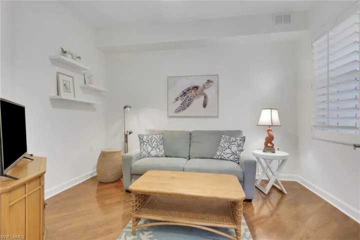 Den with pull out couch