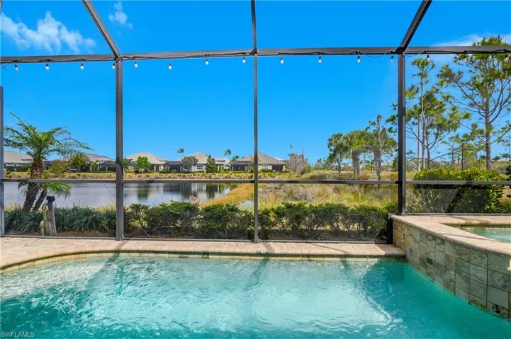 Pool and Spa with Water Views