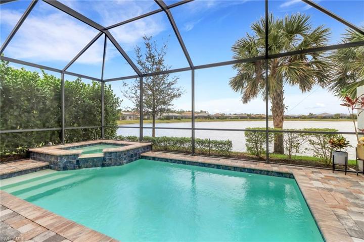 Long lake view beyond the pool
