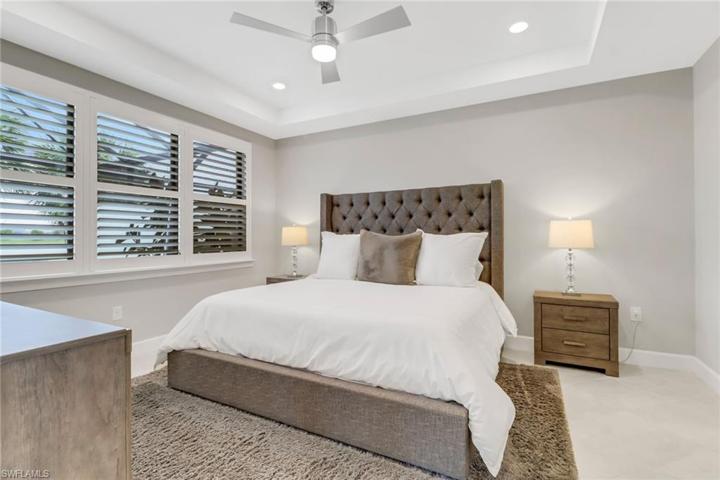 Primary bedroom and tray ceiling