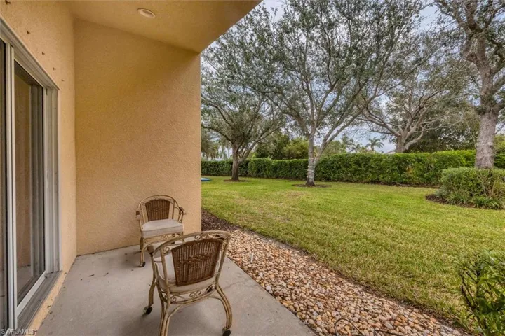 View of yard with a patio
