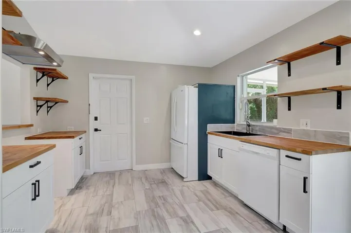 All New Cabinets, Butcher block counters,