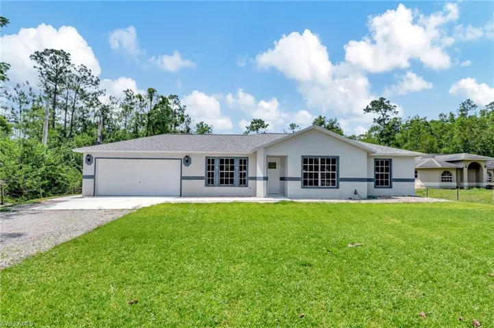 Front of home on 1.59 acres