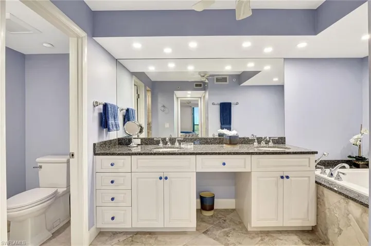 Spacious Master bath with all conveniences