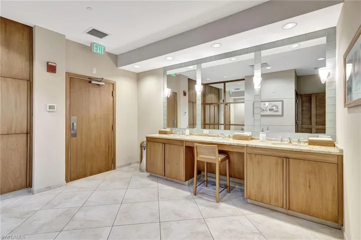 Bathroom in changing room
