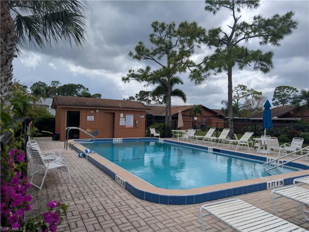 Pool directly across from unit.