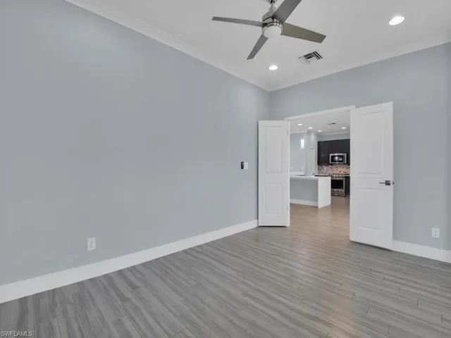 Den w/ French Door Entry