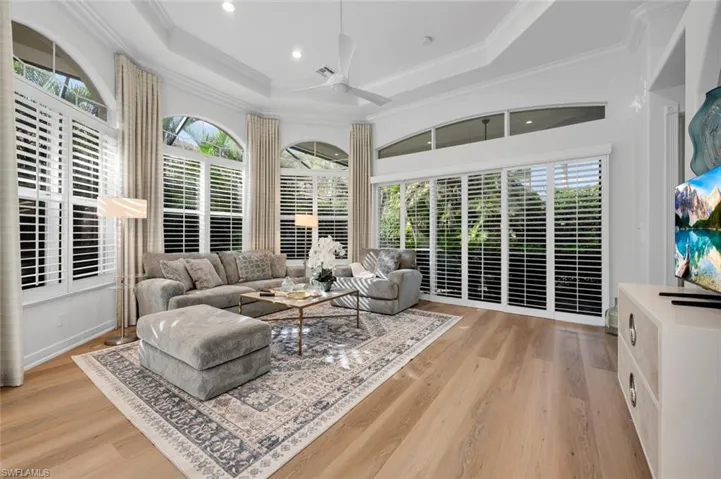 Formal living flows onto the rear lanai