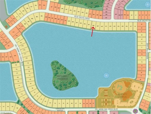 Map location - Lot 398 on Lake